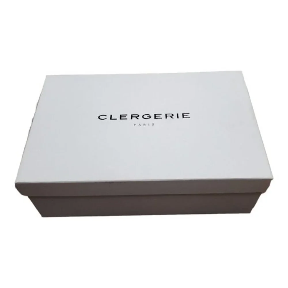 NIB Clergerie Noemie Platform Wedge Sandal Brown Leather Size 39.5 /‎ 9.5 NEW
